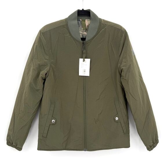 NWT PS Paul Smith Padded Reversible Army Green Bomber Jacket Men's Size SMALL - Picture 1 of 9